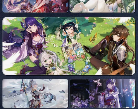 原神草神纳西妲鼠标垫刻晴甘雨胡桃可莉大号键...