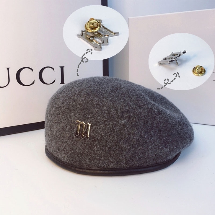 孟美岐同款贝雷帽女秋冬韩版日系羊毛蓓蕾帽时...