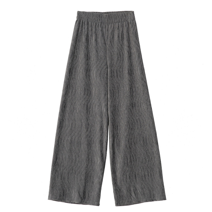 DOROTHY丨高腰垂感宽松丝绒休闲裤女颜...