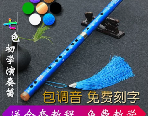 演奏苦竹笛子成人初学学生零基础入门F女古风...