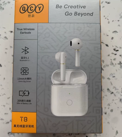 Qcy意想蓝牙耳机T8全新白色 感兴趣的话...