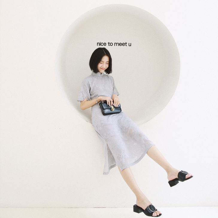 【山水画】精致剪花料 日常款 素色 改良旗...