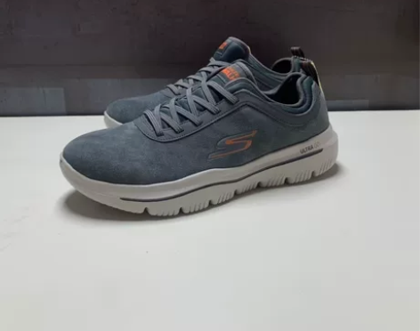 斯凯家Sk新款男子休闲牛翻毛皮运动鞋橡筋松...