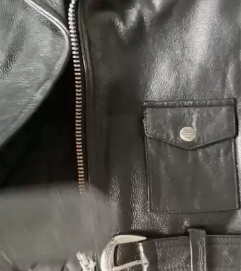经典款哈雷·戴维森机车服,斜拉链,超防寒。...