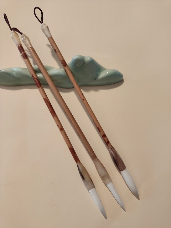 善琏湖笔纯羊毫湘妃齐头笔长锋善琏红香妃高档...