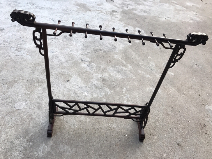 大红酸枝毛笔架 笔挂木雕文房四宝笔架 毛笔...