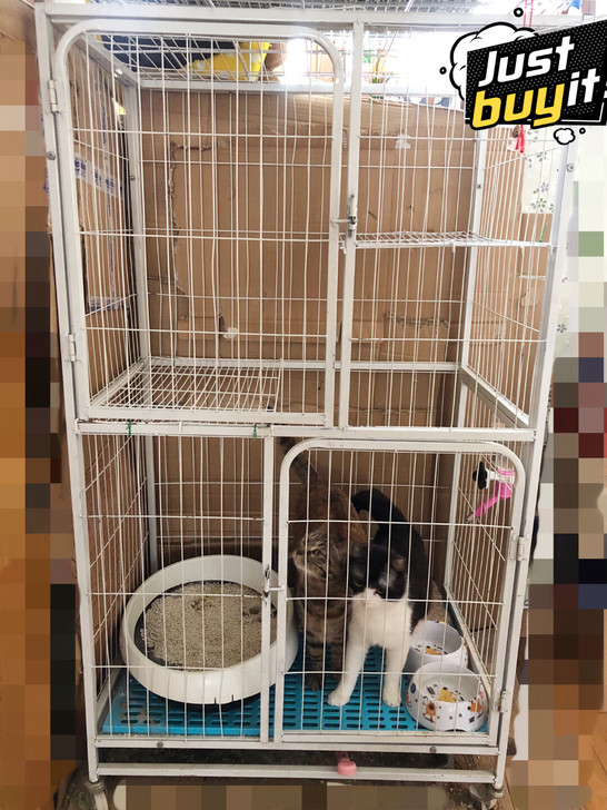 三层大猫笼,高135厘米,长77厘米,宽5...