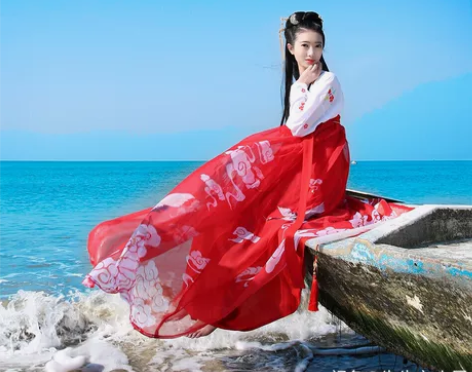 如梦霓裳 瑞鹤齐胸襦裙 上儒仙鹤汉服 汉元...