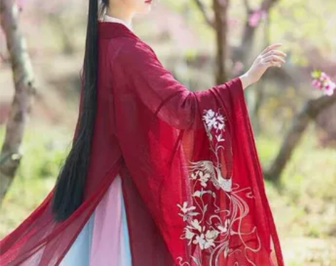 ?如梦霓裳汉服女装花神系列大袖衫丁香刺绣花...