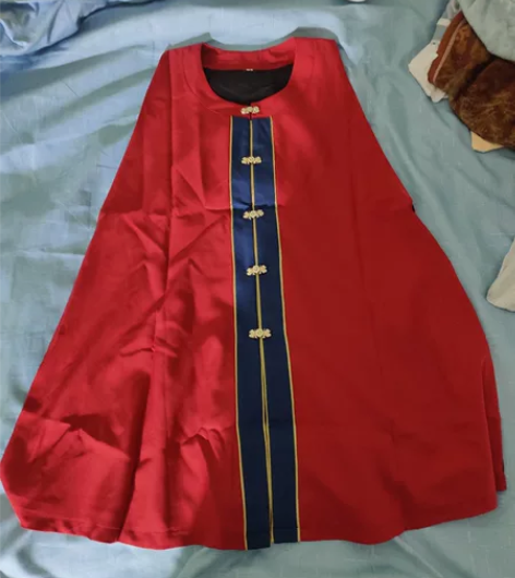 兰若庭汉服 红蓝比甲全新全新带吊牌M码单件...