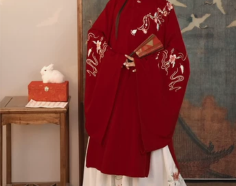 艺缕汉服 白上衣 蓝裙子厚款 买了没穿过吊...