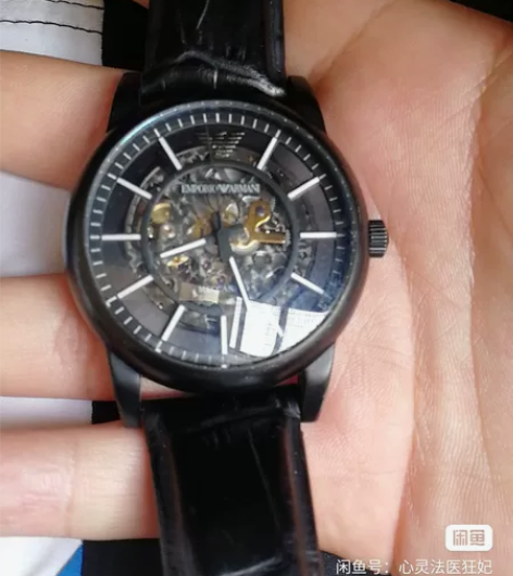 阿玛尼正品黑武士手表想换新手机想出手可小刀...
