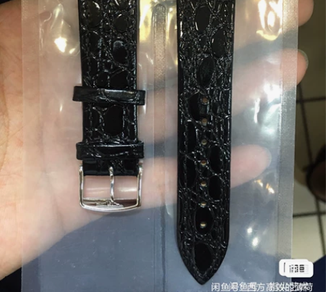 浪琴瑰丽表带律雅皮表带真皮嘉岚皮表链原装鳄...