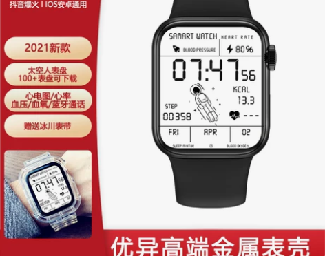 黑科技太空人表盘手表 图2 是自己买的表链...