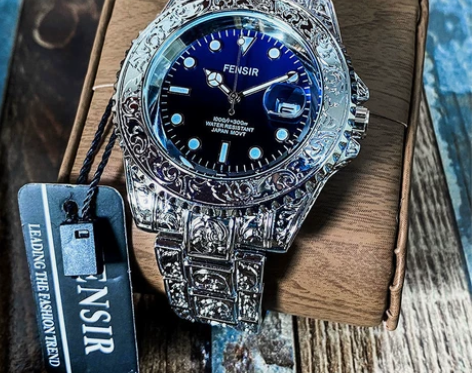 全新未拆封 包邮商务表：复古雕花手表男时尚...