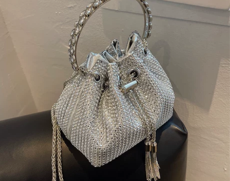 满钻石水钻包包女2022夏季新款潮百搭斜挎...