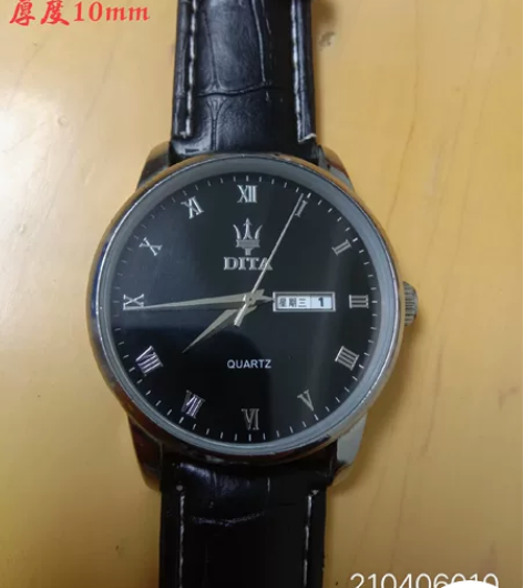 时尚石英表 品牌：迪塔， 直径：38mm，...