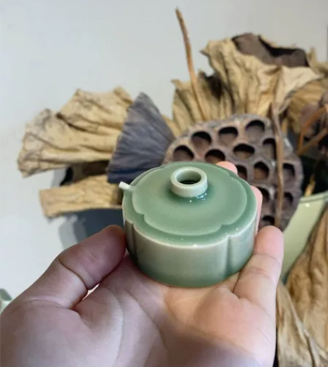水滴毛笔字专用加水秘色瓷陶瓷高温精致文房器...