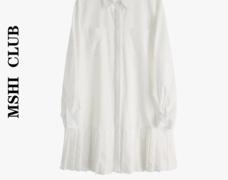 【现货】2022年春装POLO领衬衫裙百搭...