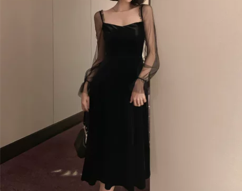 买来穿过一次,怀孕后就闲置了 秋装名媛性感...