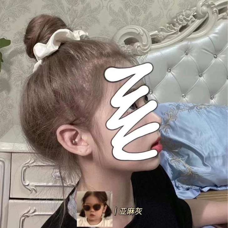 出褪色剂，本来想用来补头顶，现在打算染黑，...