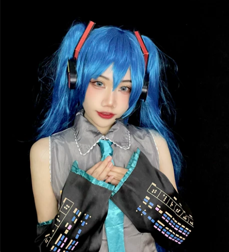 初音未来cos服全套(衣服裙子袖套耳机发饰...