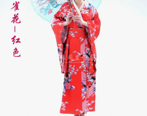 姑苏情 民族装舞台装 日式和服 颜色分类孔...