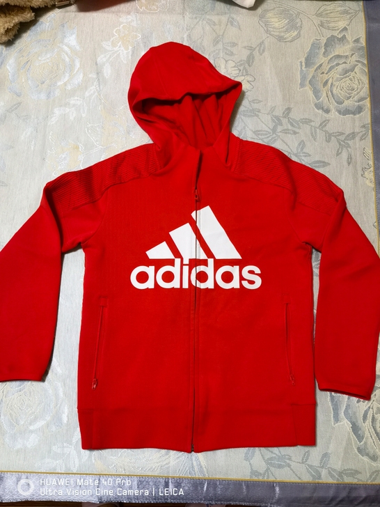 adidas阿迪达斯女童外套，卫衣款，正品...