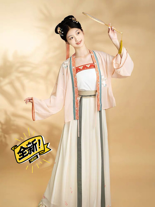 池夏汉服 逆行少女玉栀儿褶裙齐腰下裙L码