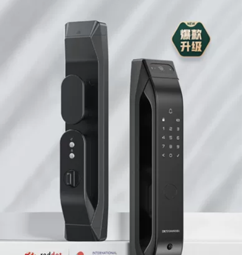 德施曼密码锁指纹锁家用防盗门全自动可视猫眼...