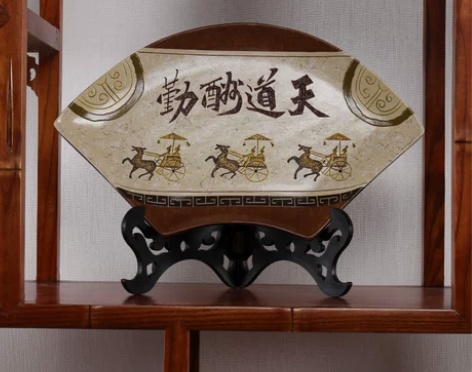 教师节礼物中式家居装饰品陶瓷办公室励志摆件...