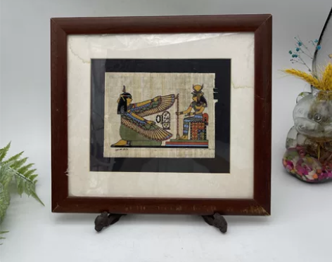 埃及进口特色树皮工艺画,古埃及纸莎草画。 ...