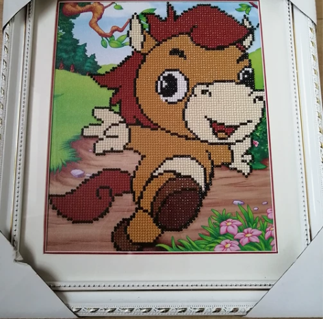 小马 手工 展示画 装饰画 细节做的很精致...