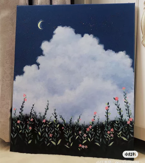 丙烯画 装饰画 尺寸:60cm*80cm