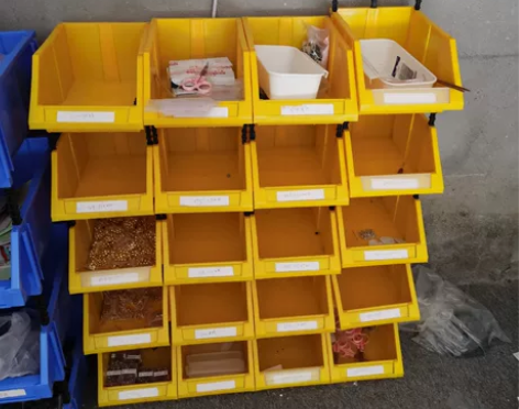 加厚斜口收纳零件盒组合式物料盒元件盒塑料盒...