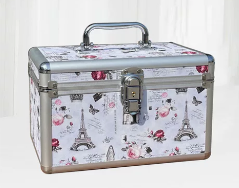 手提带锁双层足疗技师工具箱美容美甲采耳工具...