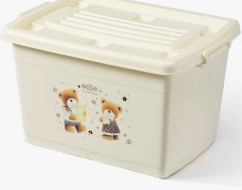 特大号加厚透明塑料收纳箱整理箱有盖衣服被子...