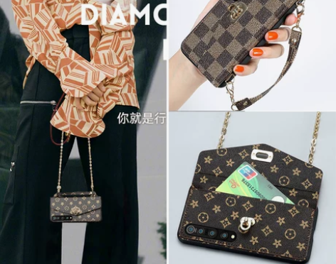 适用于小米12手机壳斜挎女款11pro印花...