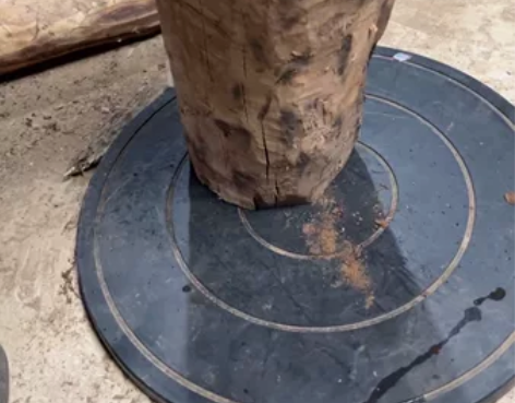 笔筒风水柱紫油木，清香木、沉木、乌木，尺寸...