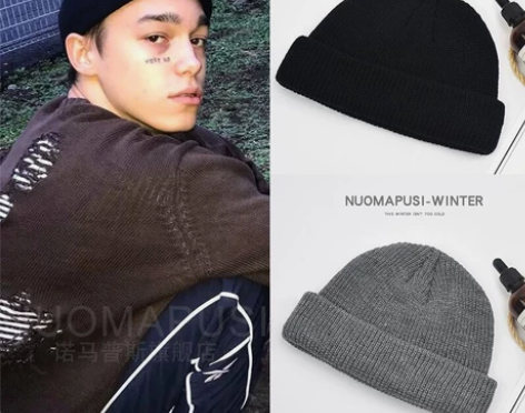 【9.8包邮】ins帽子男韩版潮流秋冬针织...