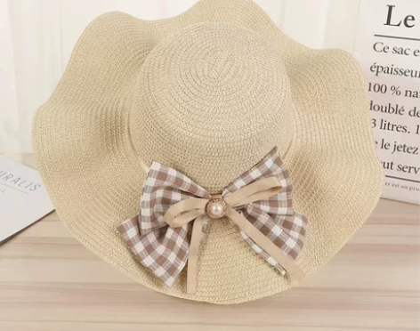 草编鸭舌空顶帽子女春秋沙滩防晒遮阳发箍太阳...