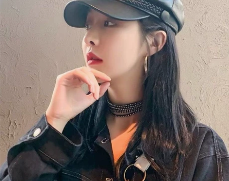 黑色八角帽女英伦复古pu皮秋冬韩版百搭显脸...