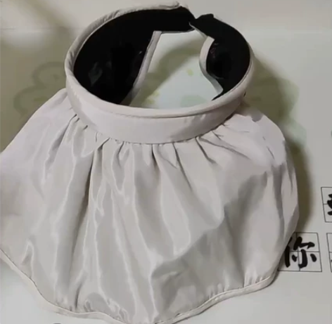 遮阳帽女防晒大沿骑车防紫外线户外遮脸空顶贝...