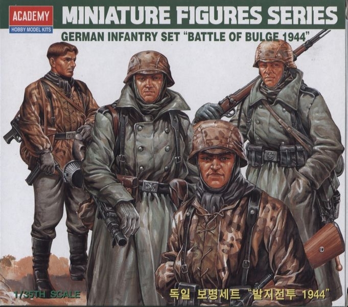 爱德美1377二战德军阿登1/35兵人4人