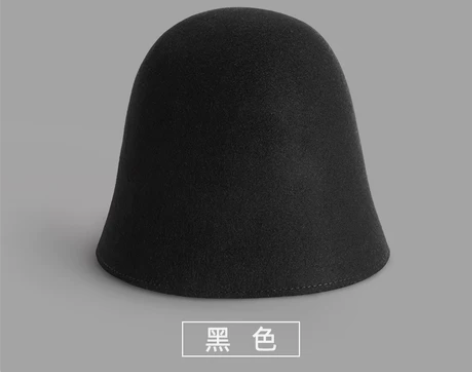 羊毛灯罩帽子女冬渔夫帽韩版潮百搭乞丐帽水桶...