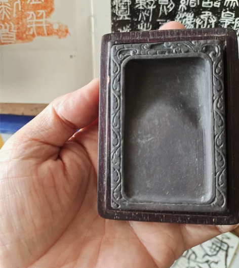 袖珍端砚,行囊砚,小巧精致,盒子也很q,出...