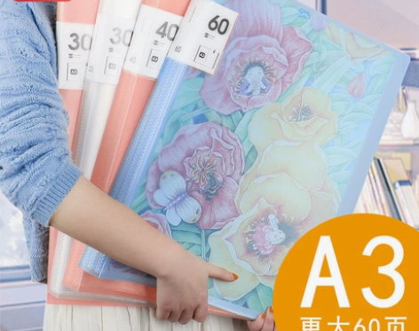 全新热销A3画册收纳收集册画夹画纸绘画作品...