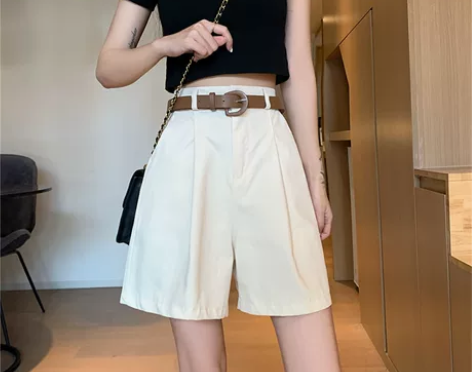 西装裤子女夏季薄款2021新款高腰垂感阔腿...