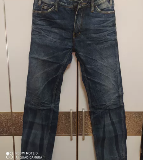 prodused牛仔裤 修身直筒 日系...