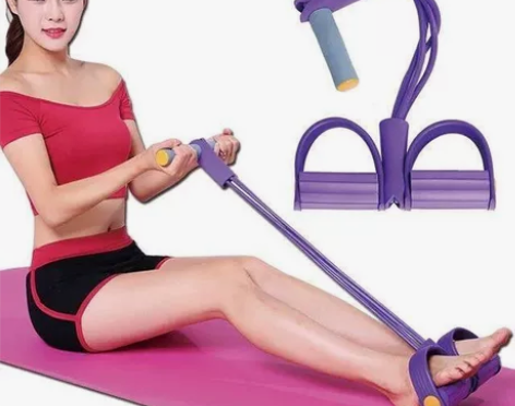 【脚蹬拉力器】瘦身神器仰卧起坐辅助健身器材...